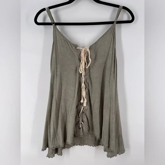 Anthropology POL Top Women’s Dressy Sleeveless Gray Medium - Picture 5 of 7